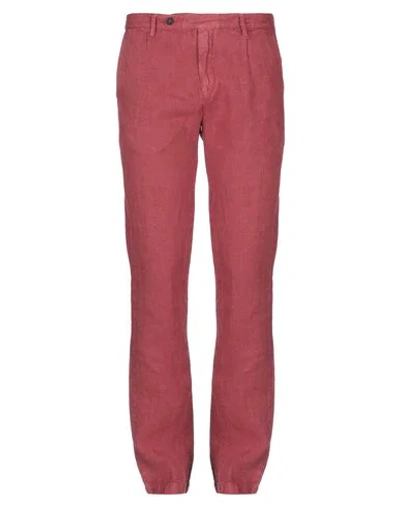 Massimo Alba Casual Pants In Brick Red