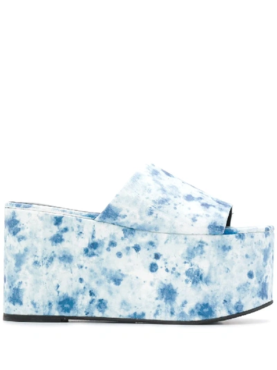 Simon Miller Opening Ceremony Blackout Platform Sandal In Blue