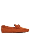 Tod's Loafers In Orange