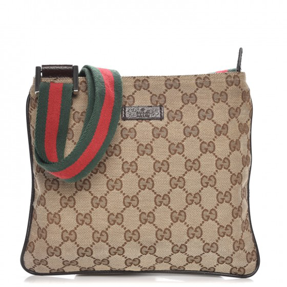 gucci waist bag monogram gg web strap beige