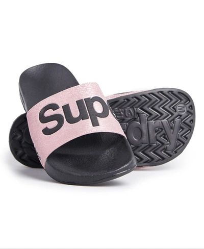 Superdry Pool Sliders In Pink