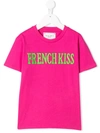 Alberta Ferretti Kids' Graphic-print Crew Neck T-shirt In Pink