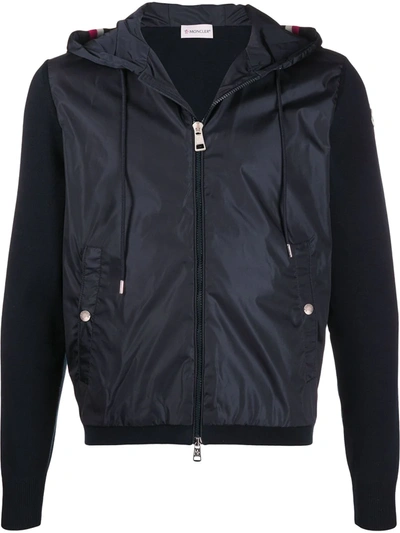 Moncler Hooded Jacket In Blue