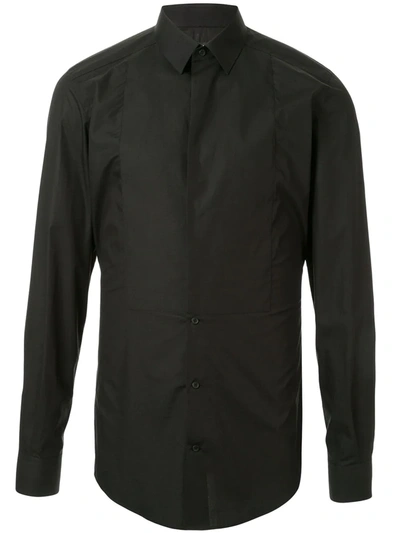 Dolce & Gabbana Tuxedo Slim-fit Shirt In Black