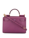 Dolce & Gabbana Small Sicily Tote Bag In Purple