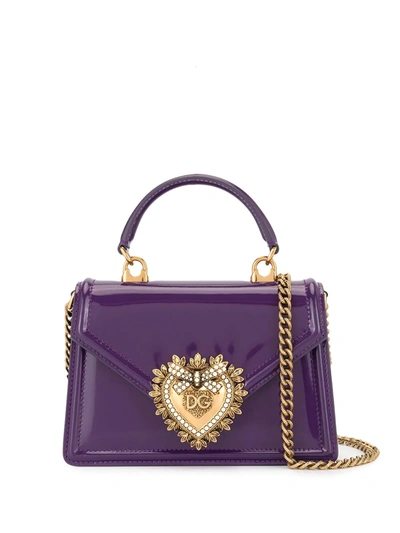 Dolce & Gabbana Devotion Crossbody Bag In Purple