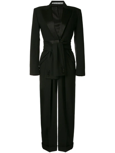 Alexander Wang Tuxedo Jumpsuit In Black