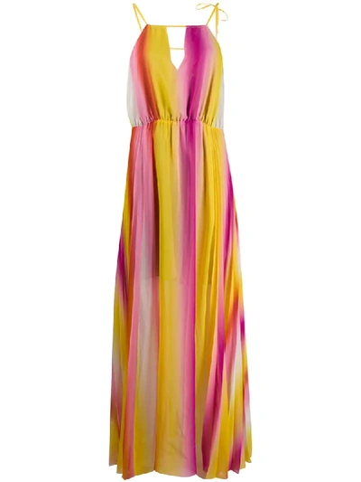 Escada Sport Multicolor Halter Maxi Dress In Fantasy | ModeSens