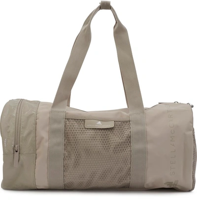 Adidas By Stella Mccartney Round Duffle Bag In Lbrown/cbrown/white