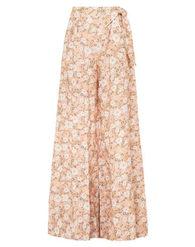 Miguelina Long Skirts In Blush
