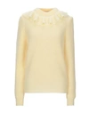 Miu Miu Sweaters In Light Yellow