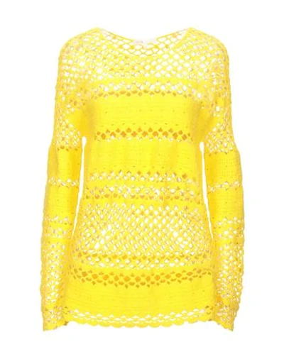 Maje Sweaters In Yellow