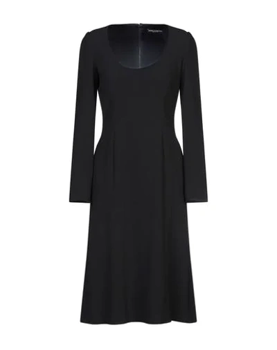 Dolce & Gabbana Midi Dresses In Black