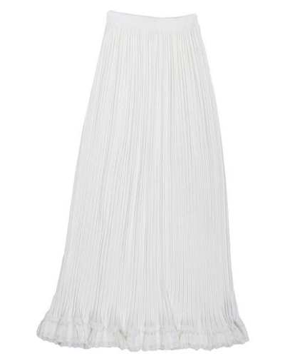 Alaïa Long Skirts In White