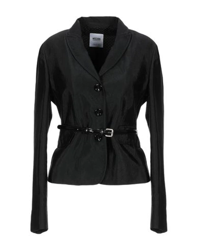 Moschino Cheap And Chic Suit Jackets In Black