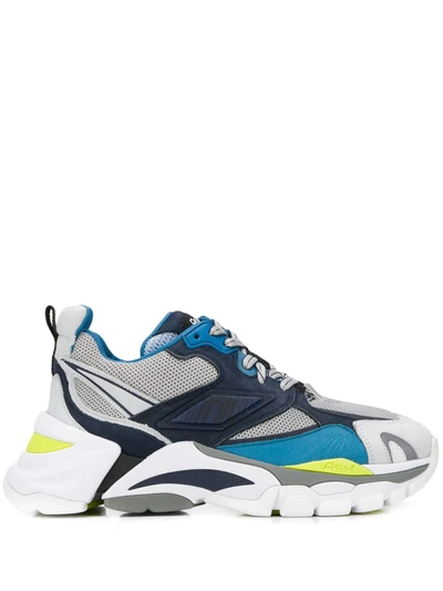 Ash Flex Combo Contrast Panel Trainers In Grey