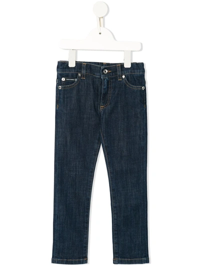Dolce & Gabbana Kids' Five Pocket Jeans In Blue