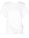 3.1 Phillip Lim / フィリップ リム Short Sleeve T-shirt With Gathered Ring In White