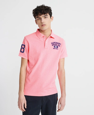 Superdry Men's Organic Cotton Classic Superstate Polo Shirt Pink Size: Xxxl  | ModeSens