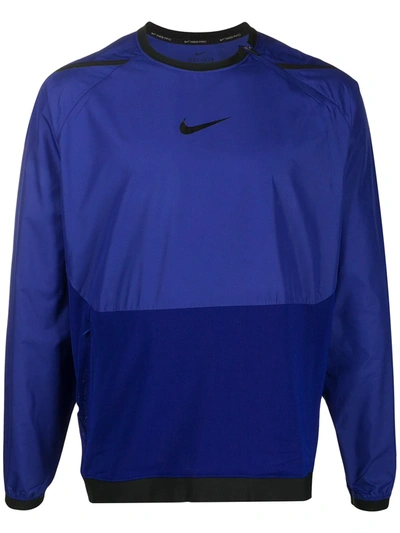 Nike Pro Men's Long-sleeve Top In Blue