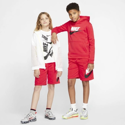 Nike Sportswear Club Fleece Big Kidsâ Shorts In Red