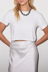 Lna Billie Short Sleeve T-shirt In White