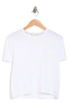 Alternative Hayes Crop Slub Organic Cotton T-shirt In White