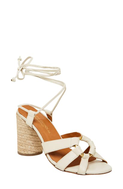 espadrille sandals with ankle tie
