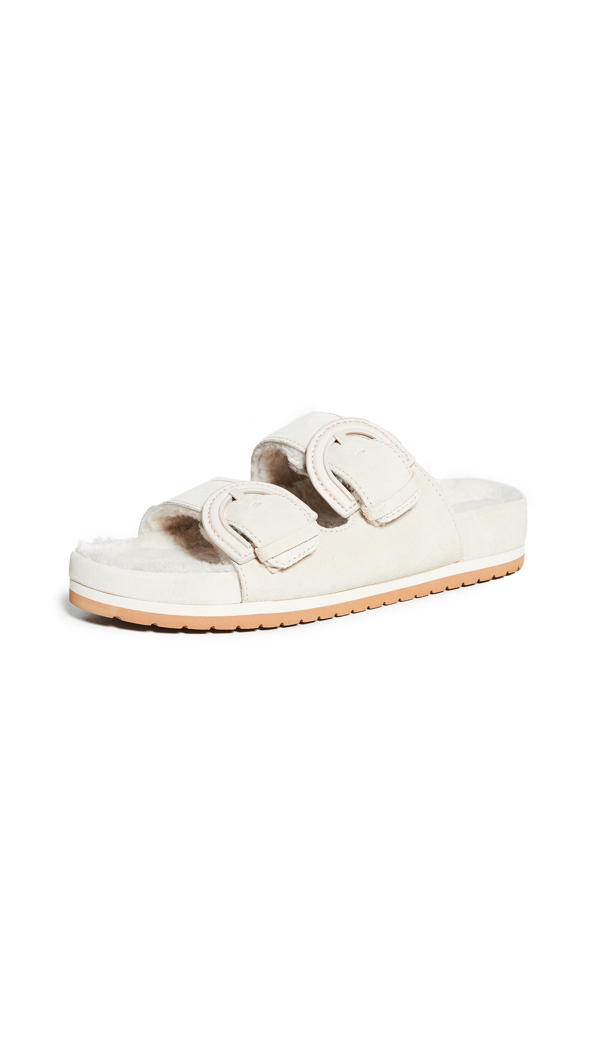 vince women's glyn double buckle slide sandals