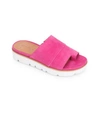 Gentle Souls By Kenneth Cole Women's Lavern Platform Sandals Women's Shoes In Fuchsia Suede