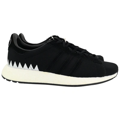Pre-owned Adidas X Neighborhood Leather Low Trainers In Black