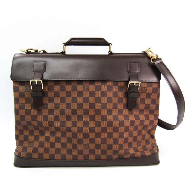 Pre-Owned Louis Vuitton West End Brown Cloth Travel Bag | ModeSens