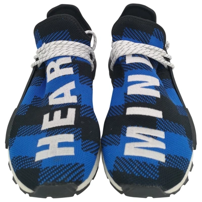 Pre-owned Adidas X Pharrell Williams Nmd Hu Cloth Low Trainers In Blue
