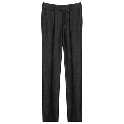 Pre-owned Zadig & Voltaire Black Viscose Trousers