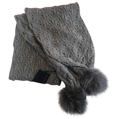 Pre-owned Trussardi Jeans Scarf In Grey