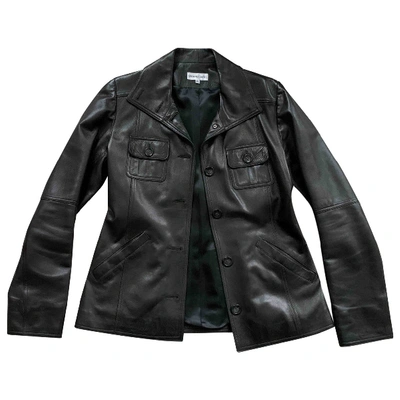 Pre-owned Gerard Darel Black Leather Jacket
