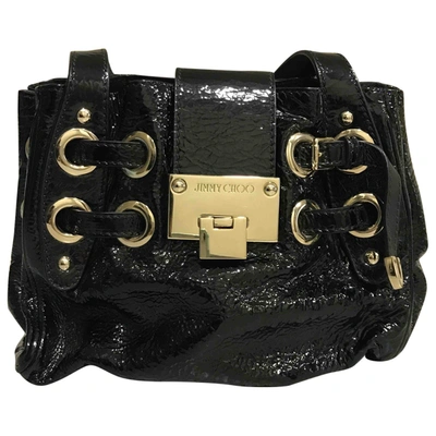Pre-owned Jimmy Choo Patent Leather Handbag In Black