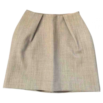Pre-owned Elisabetta Franchi Mini Skirt In Grey