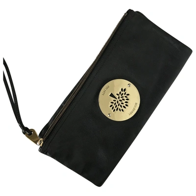 Pre-owned Mulberry Black Leather Clutch Bags