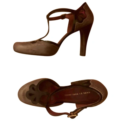 Pre-owned Marc By Marc Jacobs Leather Heels In Brown
