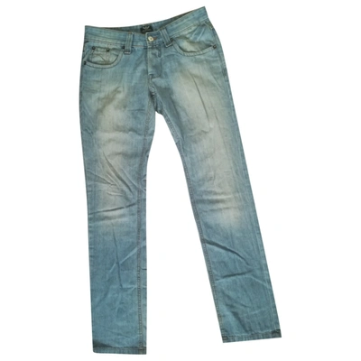 Pre-owned Giorgio Armani Slim Jeans In Blue