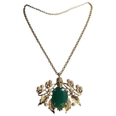 Pre-owned Mawi Long Necklace In Green