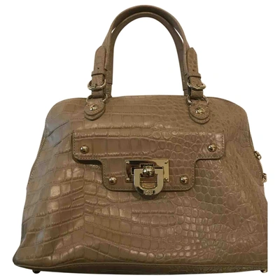 Pre-owned Dkny Beige Leather Handbag