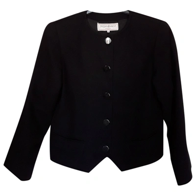 Pre-owned Saint Laurent Wool Suit Jacket In Black