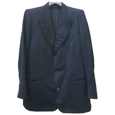 Pre-owned Canali Wool Vest In Blue