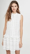 Endless Rose Lace Combo Dress In White