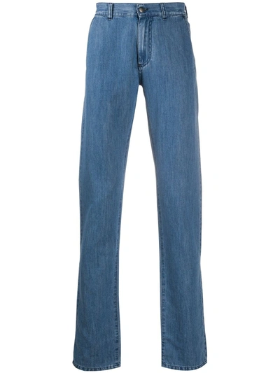 Canali Straight-leg Jeans In Blue
