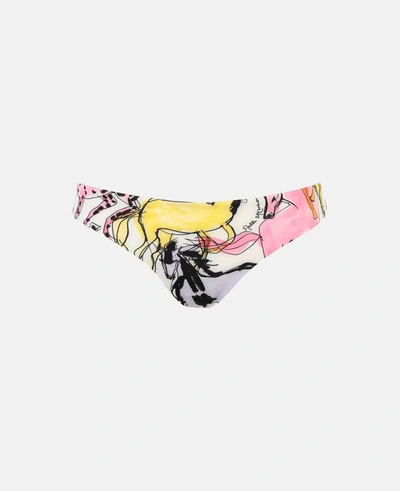 Stella Mccartney Multicolour Horse Print Bikini Briefs In Multicolor