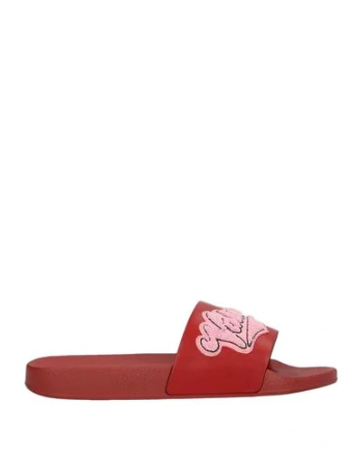 Valentino Garavani Sandals In Brick Red