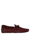 Tod's Loafers In Maroon